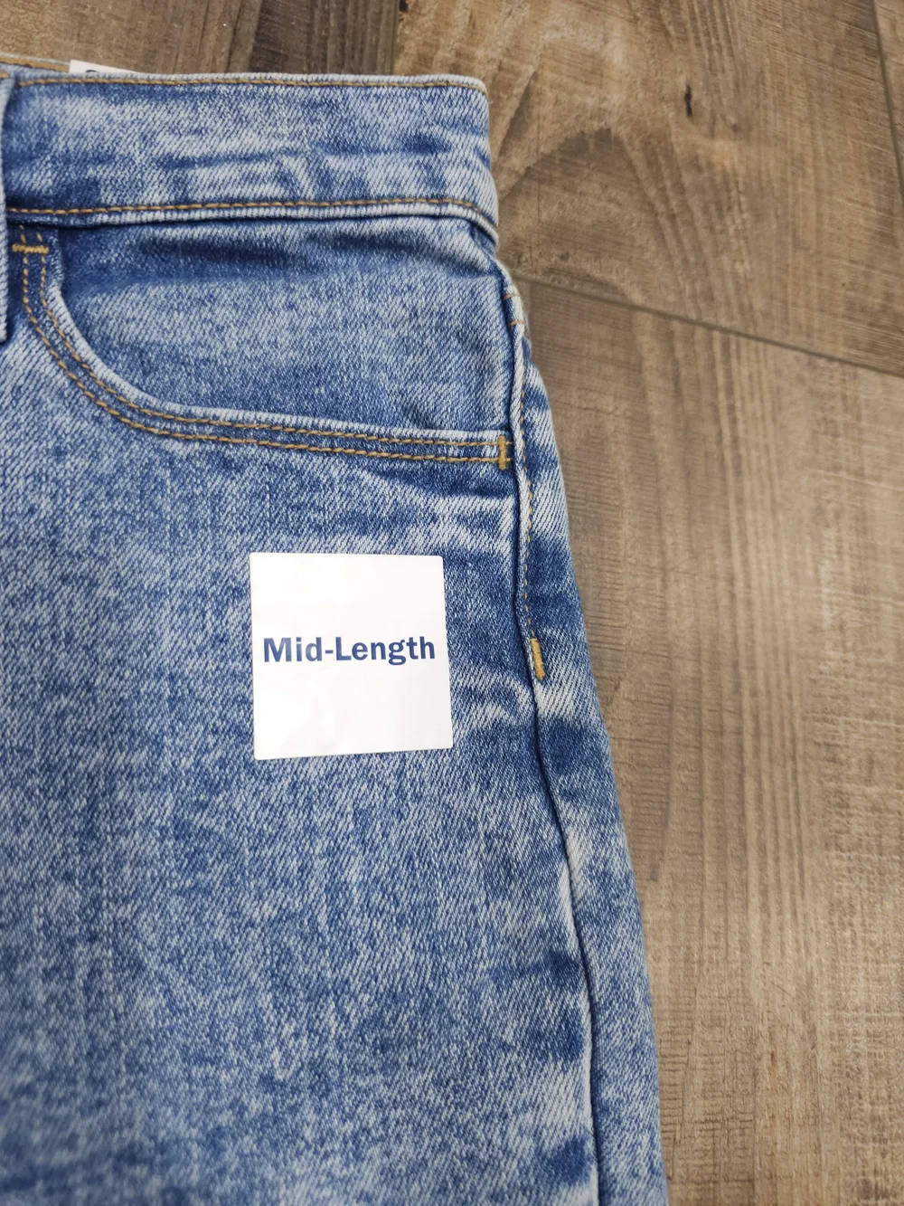 NWT Girls 16 Old Navy Mid Length Stretch Denim Shorts Adjustable Waist